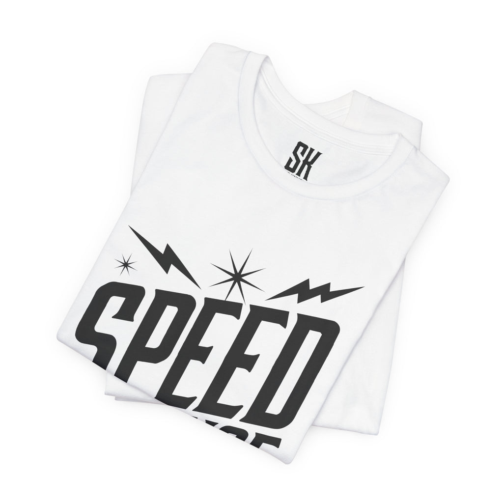 Speed Alliance | Bold Distressed Outlaw T-Shirt | White