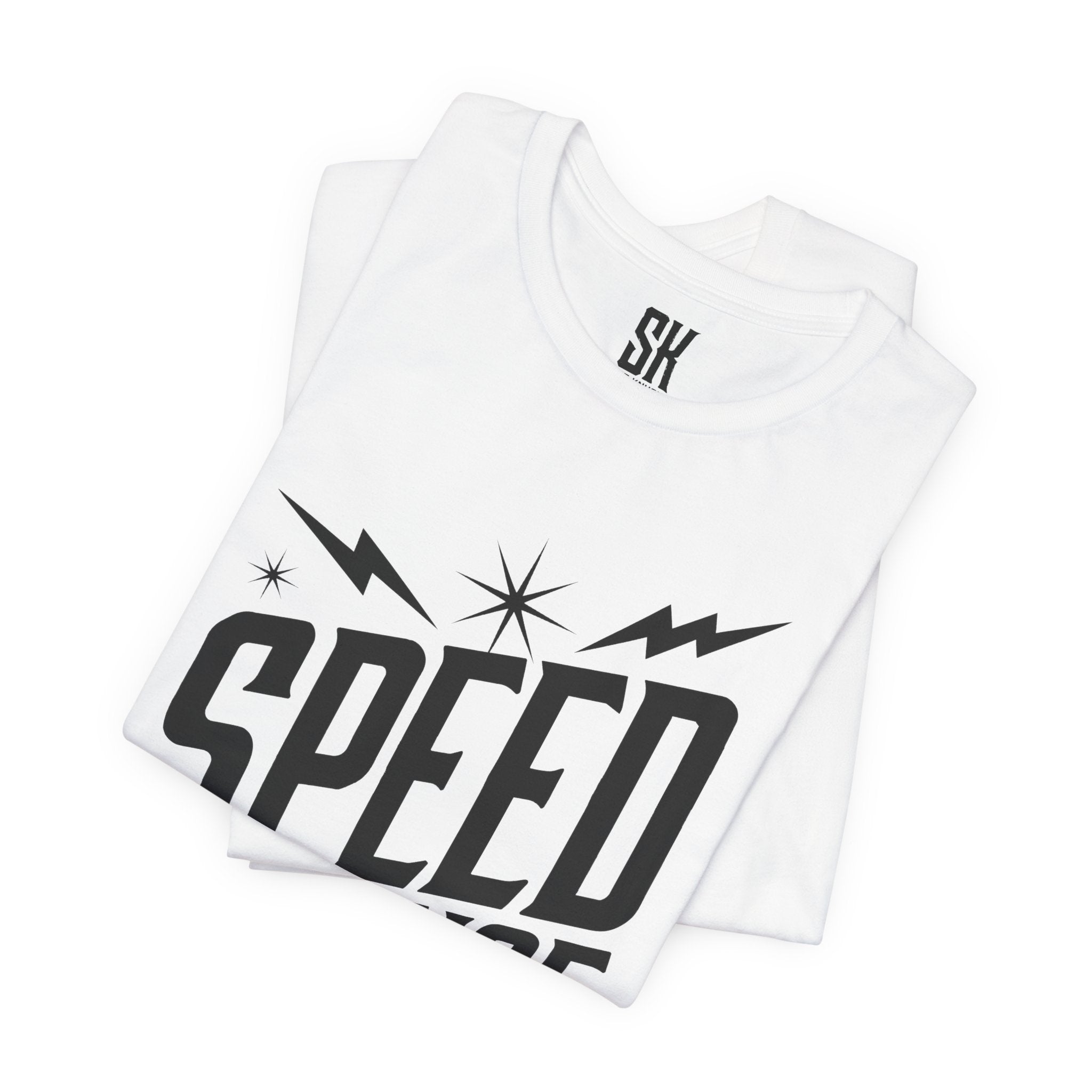 Speed Alliance | Bold Distressed Outlaw T-Shirt | White