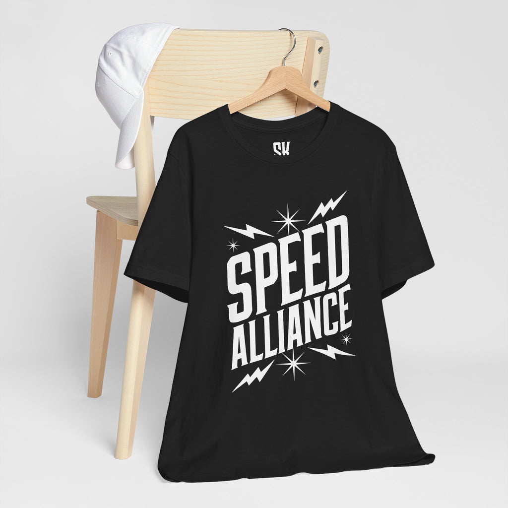 Speed Alliance | Bold Distressed Outlaw T-Shirt | Black