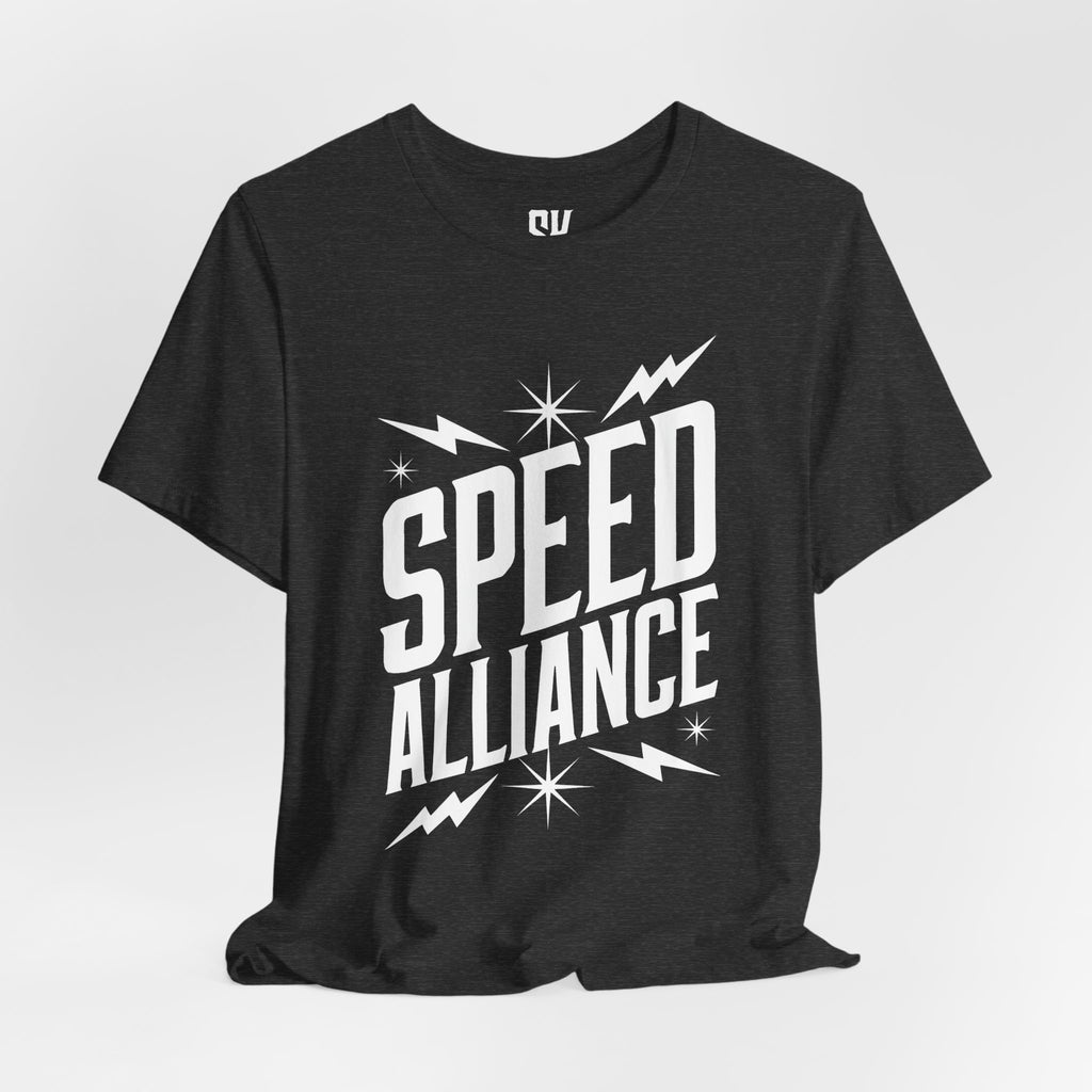 Speed Alliance | Bold Distressed Outlaw T-Shirt | Heather Dark Grey