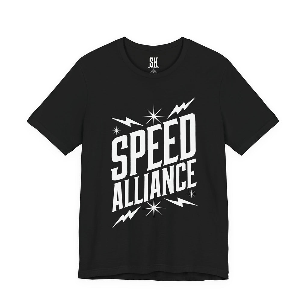 Speed Alliance | Bold Distressed Outlaw T-Shirt | Black